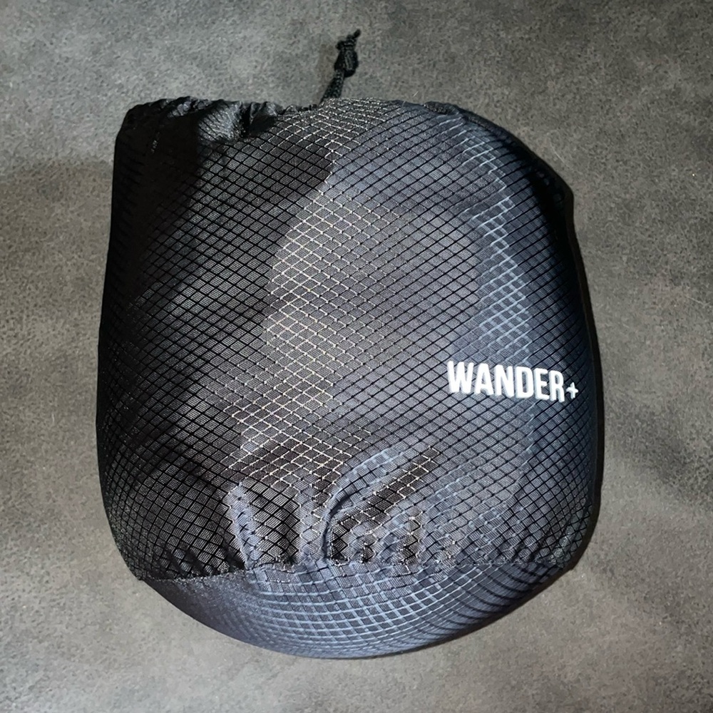 WANDER PLUS Travel Pillow, 100% Pure Memory Foam Neck Pillow Gray